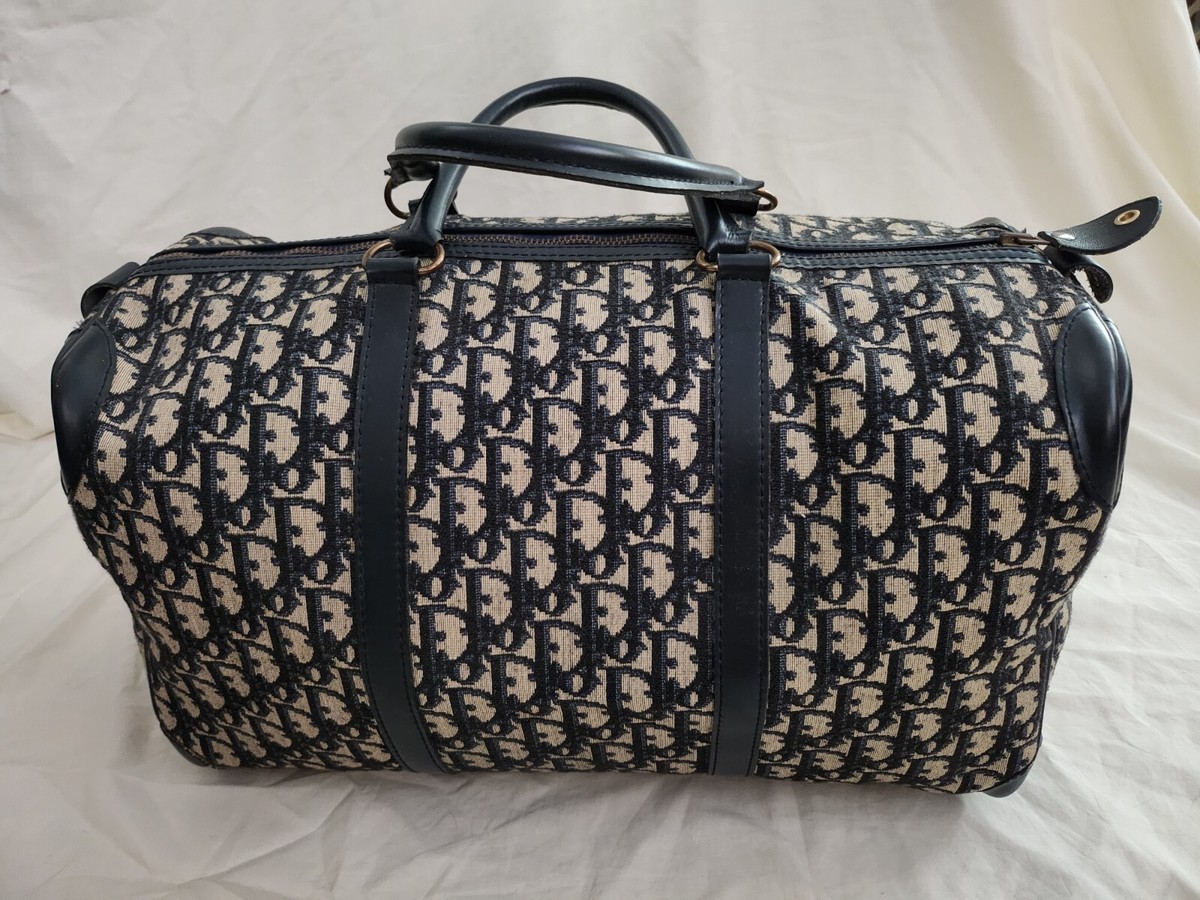 VINTAGE CHRISTIAN DIOR TROTTER BOSTON WEEKENDER BAG | eBay