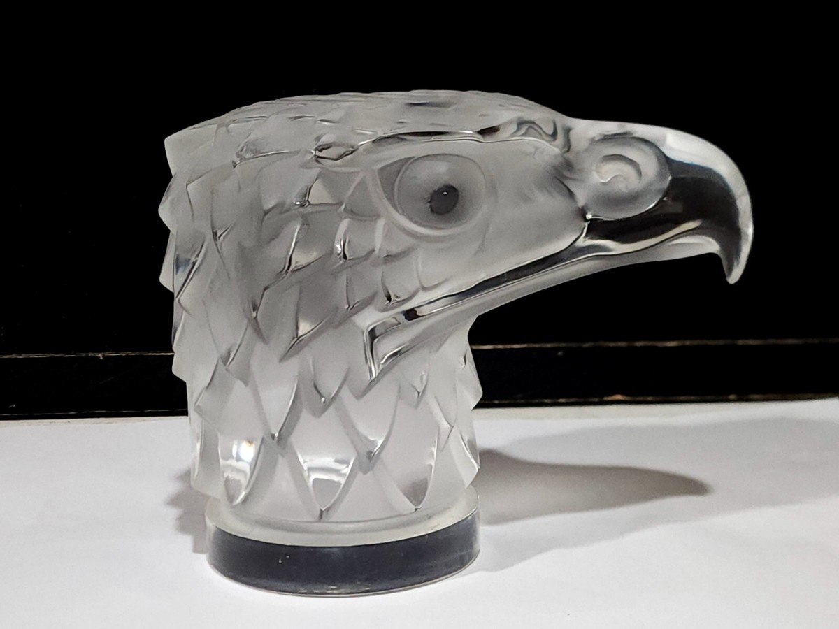 Lalique France Tête D'Aigle Lalique Eagle Head Hood Ornament 1928