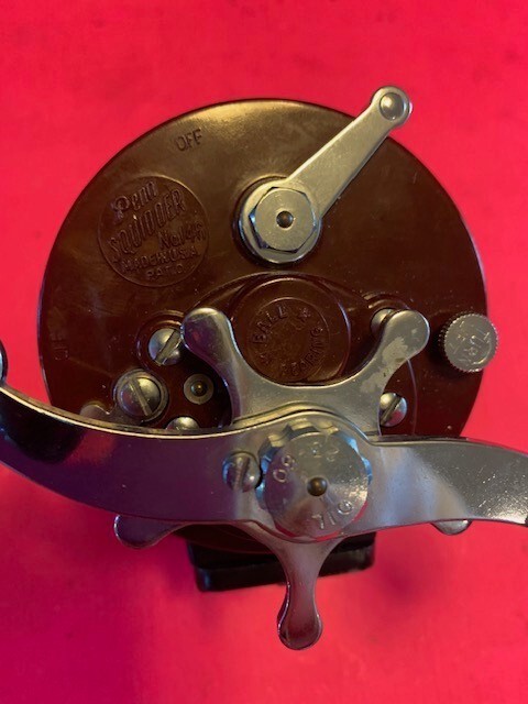 VINTAGE CUSTOM PENN SQUIDDER JR. NO. 146 + NEWELL PARTS THE BOX