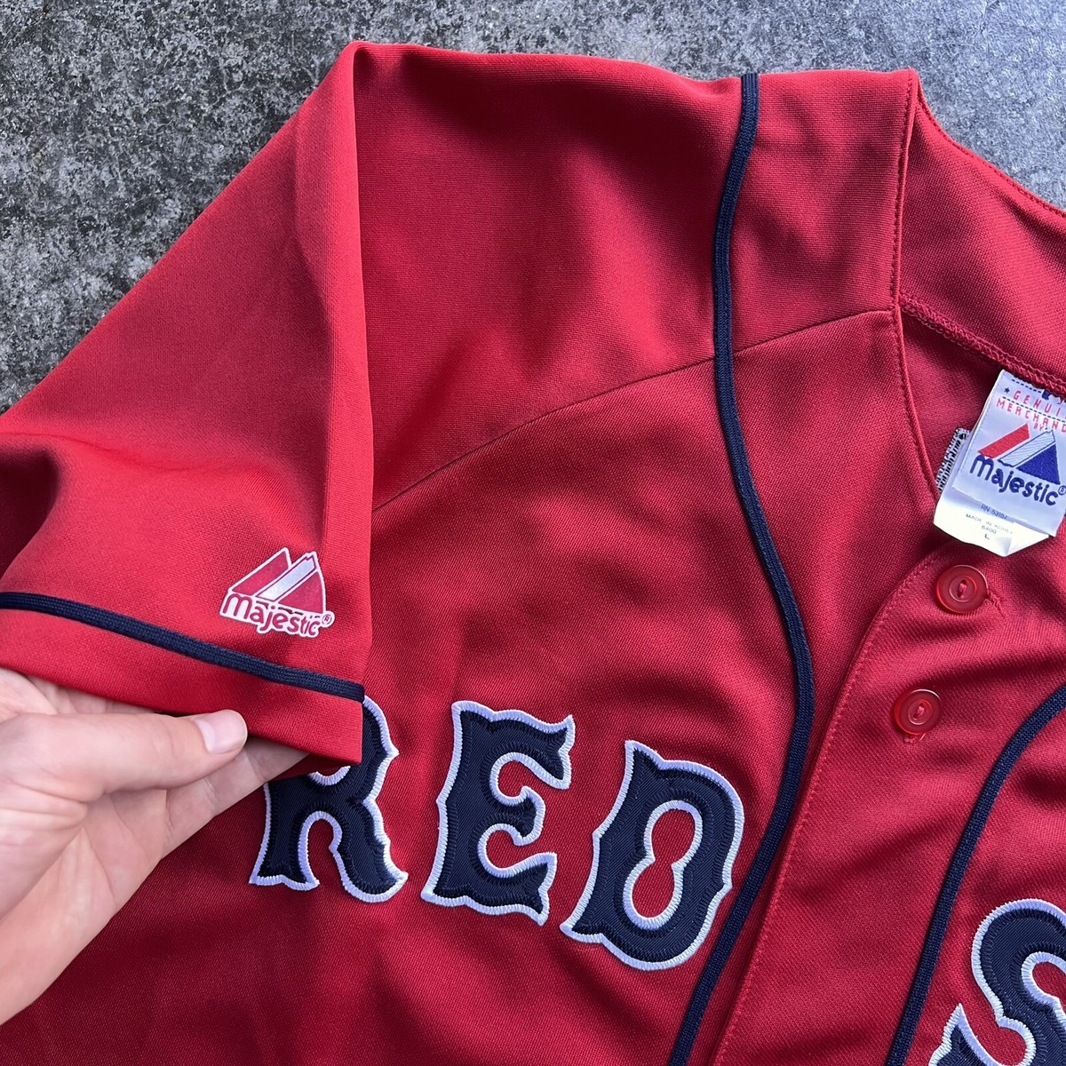 Johnny Damon #18 Boston Red Sox MLB Jersey Red Alternate Mens Size