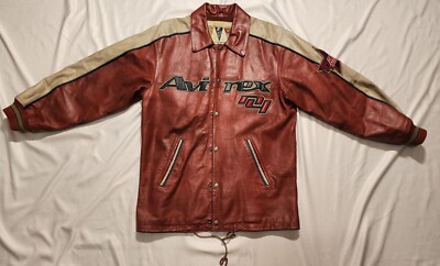 Classic Red Vintage Biggie Long Avirex ALL Star Goalers leather