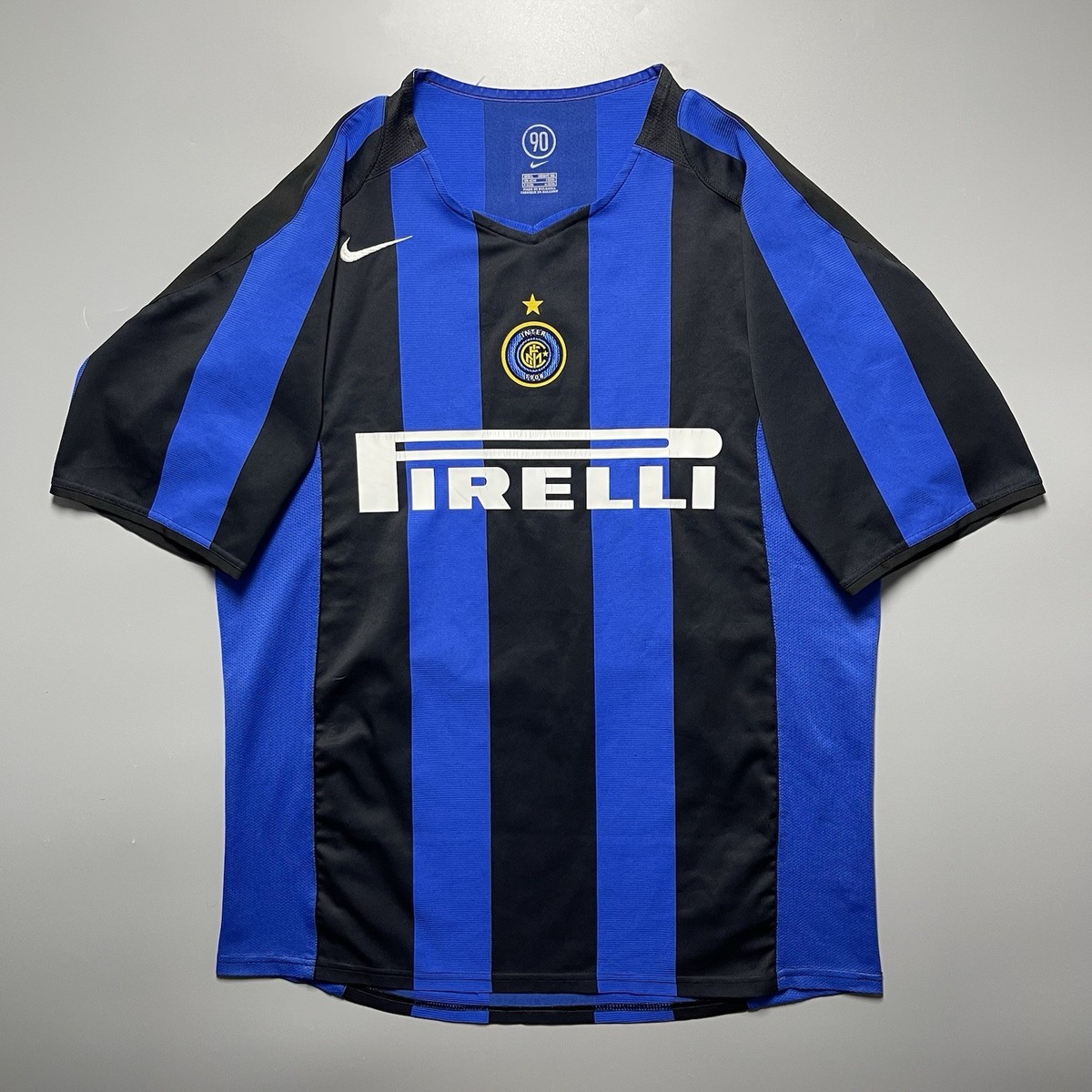 INTER MILAN NIKE 2004/2005 FOOTBALL HOME JERSEY #10 ADRIANO SIZE