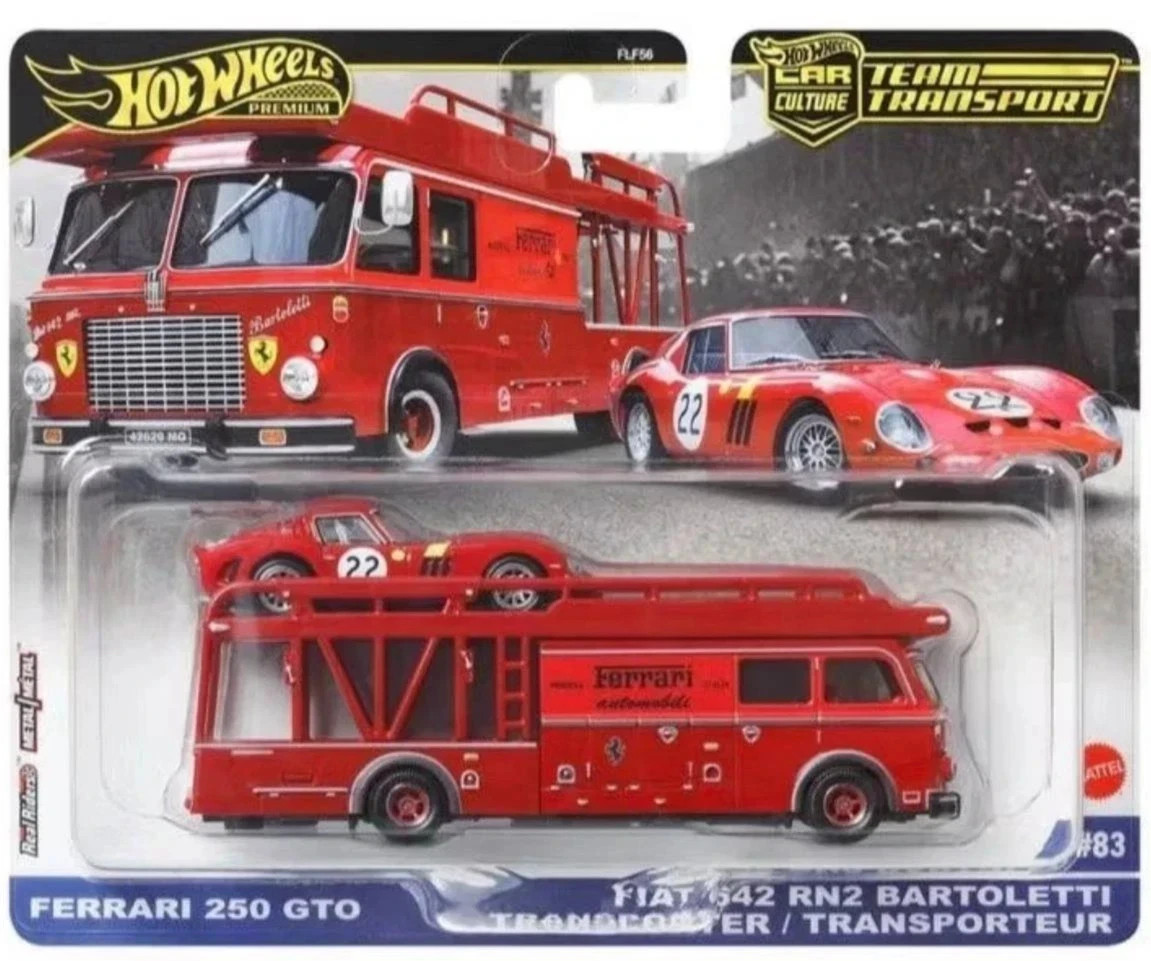 Hot Wheels Premium 2025 Team Transport Ferrari 250 GTO Fiat 642