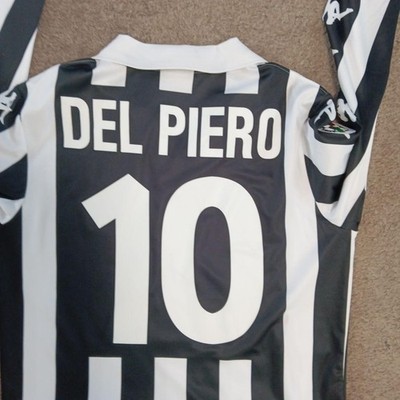 DEL PIERO #10 Juventus 1999 2000 Kappa Home Jersey Official