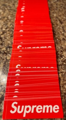 黒赤2色セット Supreme Box Logo Car Emblem 黒赤2色セット Supreme