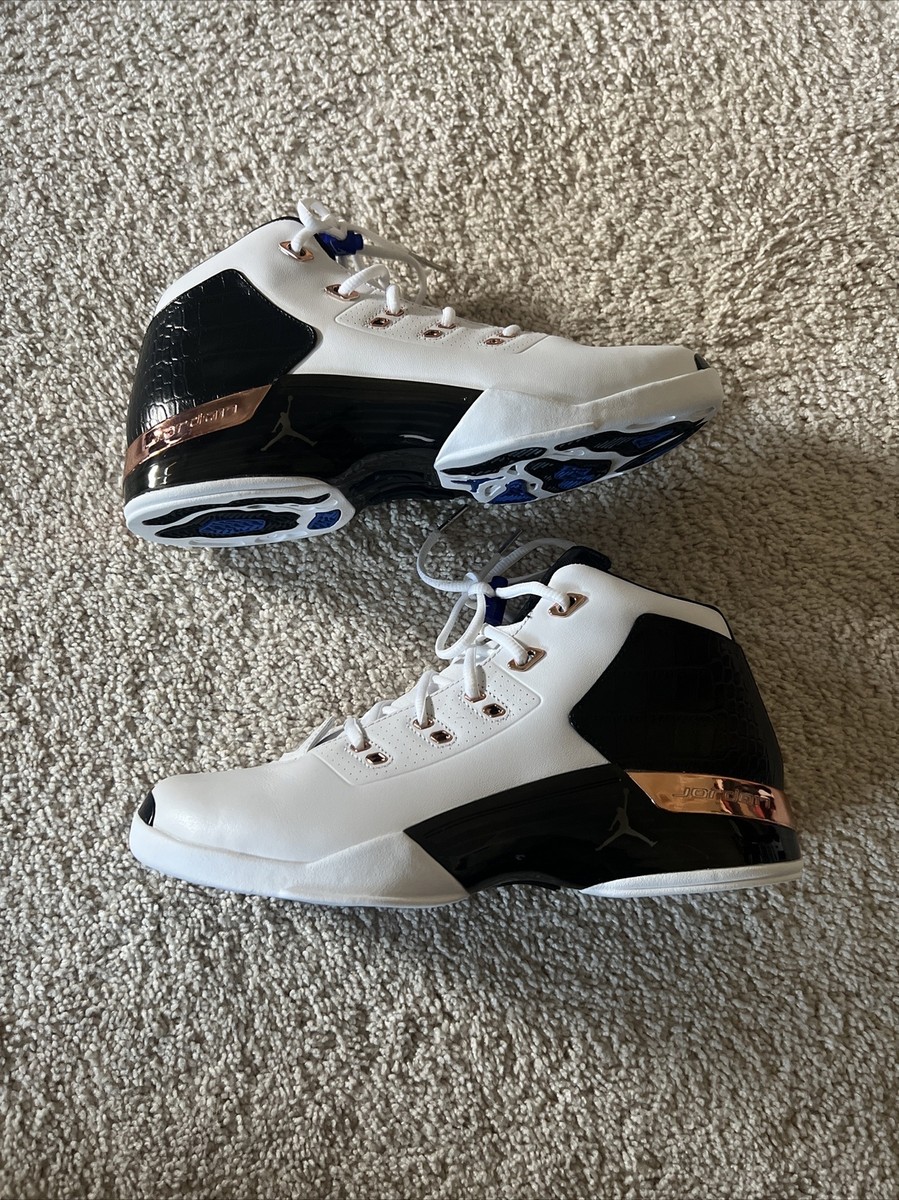 Nike Air Jordan 17 Copper 2016 size 10 832816-122 OG XVII White