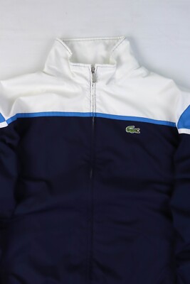 Vintage Lacoste Sport Blue/White Track Jacket Size 6|192 (fits XL