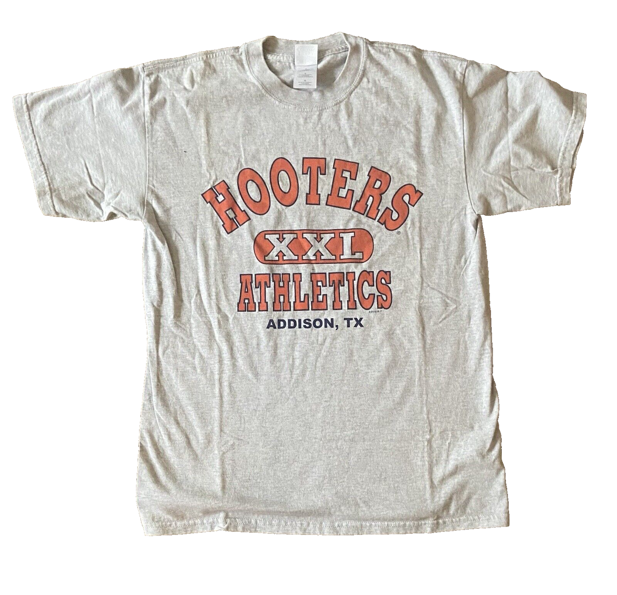 Vintage Hooters XXL Athletics T Shirt Heather Gray Mens Size Med