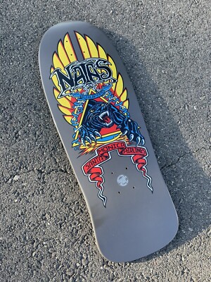 Santa Cruz Natas Kaupas Skateboard Skate Deck Grey Dip W/ Metallic