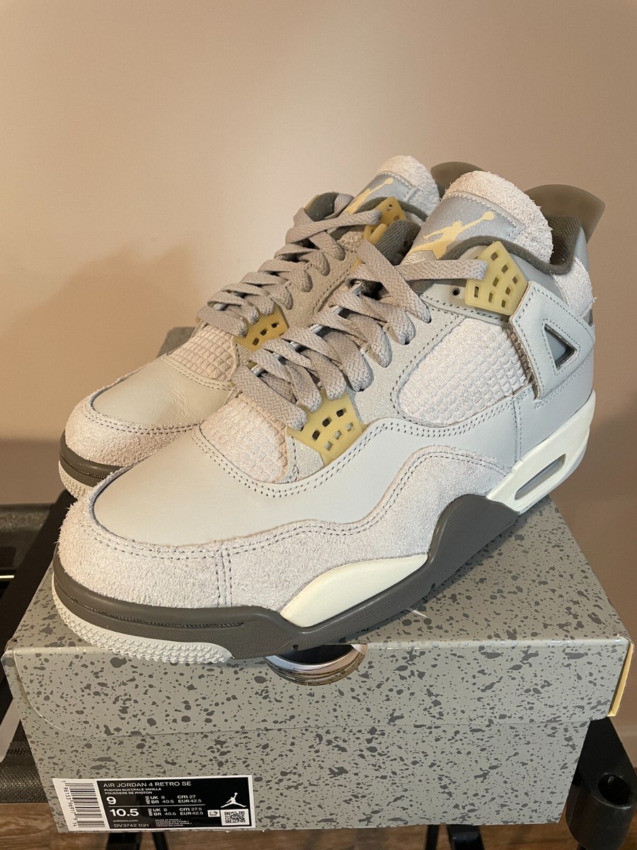 Jordan 4 Craft Photon Dust Retro Size 9 DV3742-021 NEW Grey Fog