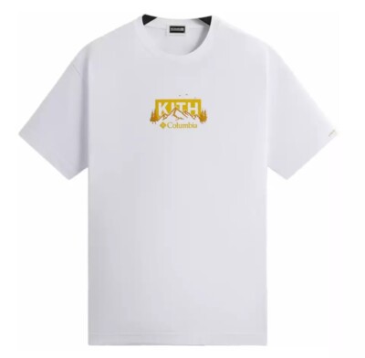 KITH x Columbia Landscape Box Logo Tee 2024 - Size XL - Opulence