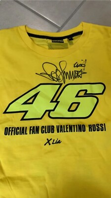 Valentino Rossi Autographed Official VR 46 Shirt Complete Rossi