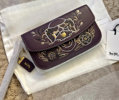 COACH 1941 Tattoo Skull Chelsea Champlain Clutch Wristlet