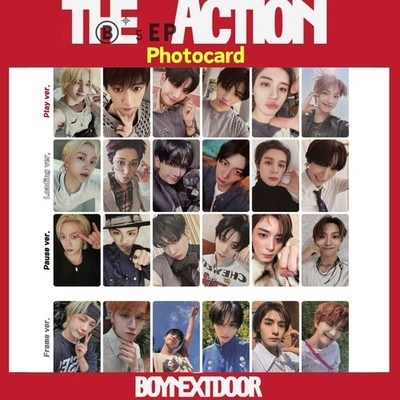 BOYNEXTDOOR The Action 5th EP Photo card Play, Loading, Pause