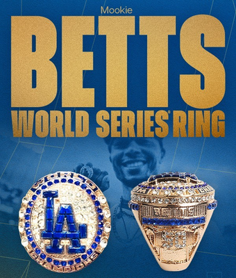 Mookie Betts 2024 ワールドシリーズ レプリカリング 他 Mookie Betts