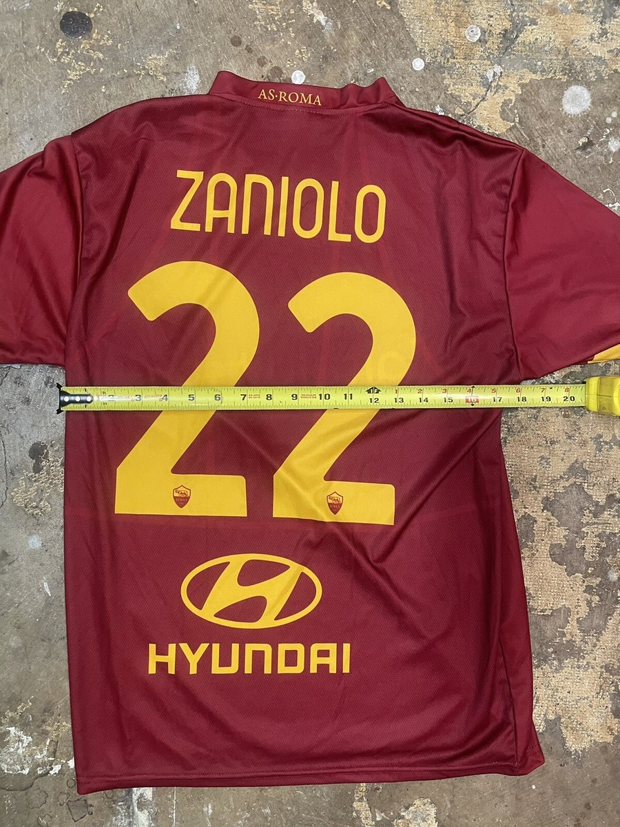 AS Roma soccer jersey digitalbits zaniolo 22 mens medium | eBay