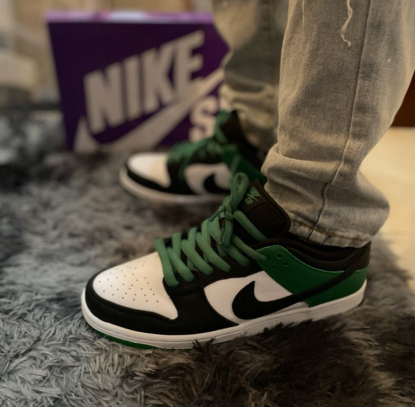 Nike Dunk SB Pro 'Classic Green' Black and Green Toe Board Shoes