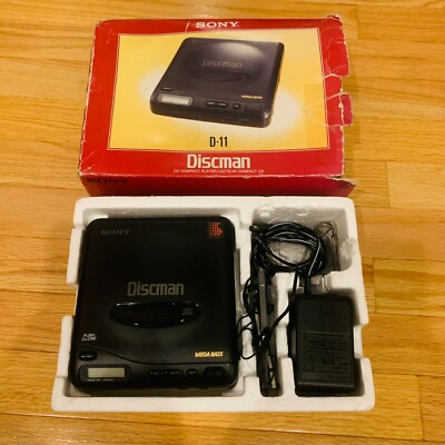 VINTAGE SONY DISCMAN D-11 PERSONAL / PORTABLE (CD) COMPACT DISC