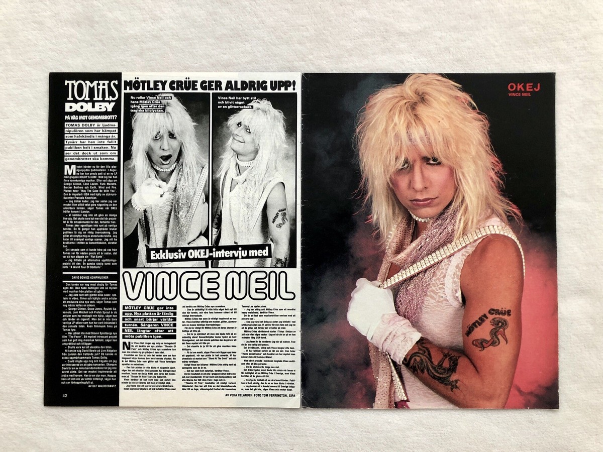 80s Motley Crue Pushead レア USA製 ゴールデンサイズ Vintage Mötley