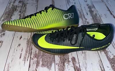 NIKE MERCURIAL X VAPOR XI CR7 Indoor Soccer Shoes Cleats Green