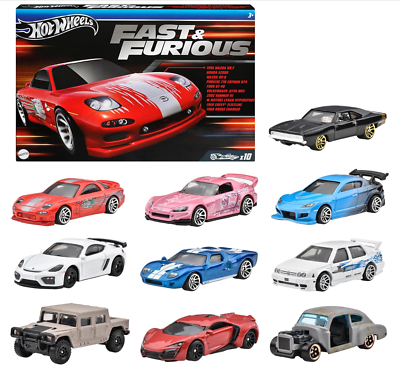 Preorder Hot Wheels FAST & FURIOUS A Pack of 10 Cars HVX27 | eBay