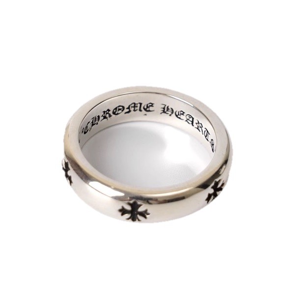 2017 Chrome Hearts Sterling Silver Cross Eternity NEGATIVE Ring US