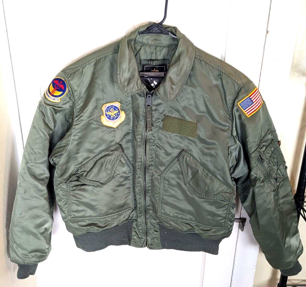 Vintage 90s Alpha Industries Flyers Bomber CWU-45 Military Patch