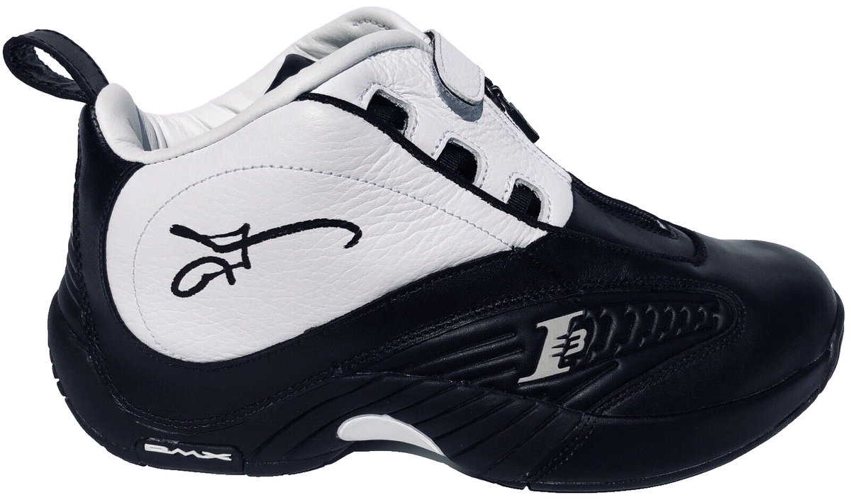 ALLEN IVERSON SIGNED REEBOK ANSWER IV STEPOVER BASKETBALL SHOES