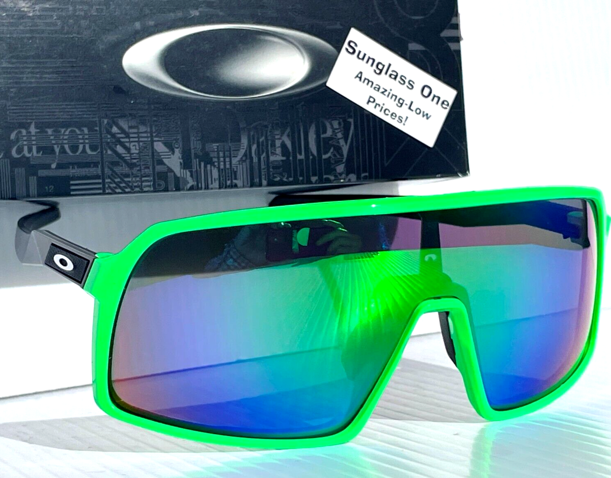 NEW Oakley SUTRO Bright Green & Black POLARIZED Galaxy Jade Lens