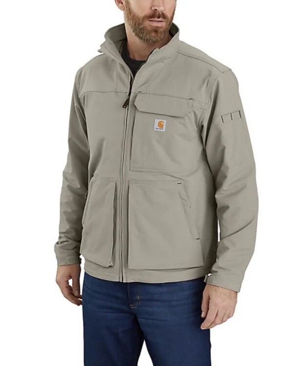 Carhartt Super Dux Relaxed Fit Mock-Neck Rain Defender Greige