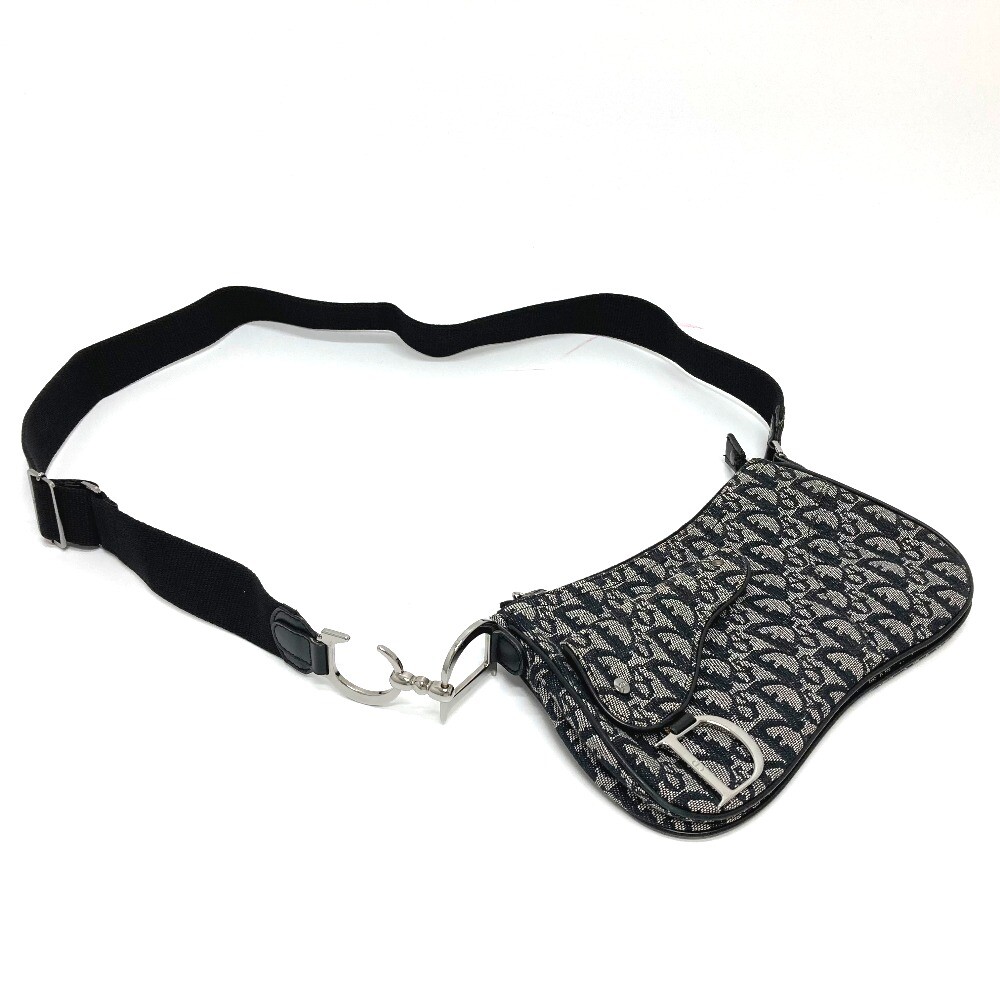 Christian Dior Trotter Oblique Saddle Crossbody Shoulder Bag