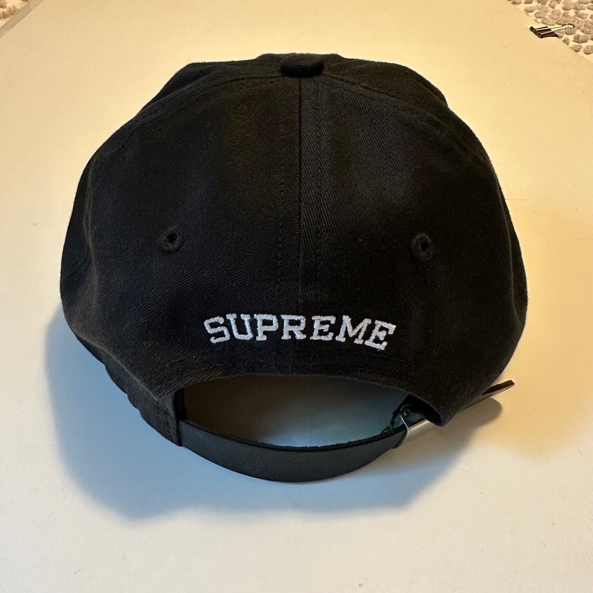 Supreme Chenille S Logo 6 Panel Cap ブラック