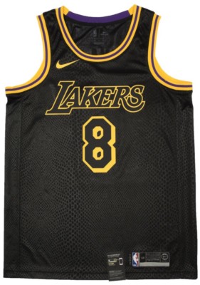 NIKE KOBE BRYANT LA LAKERS BLACK MAMBA CITY EDITION SWINGMAN #8