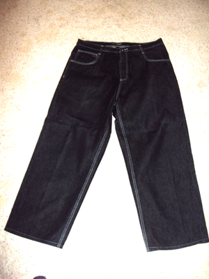 Southpole Baggy Denim Jeans Black RN82628 Size 40. for sale online