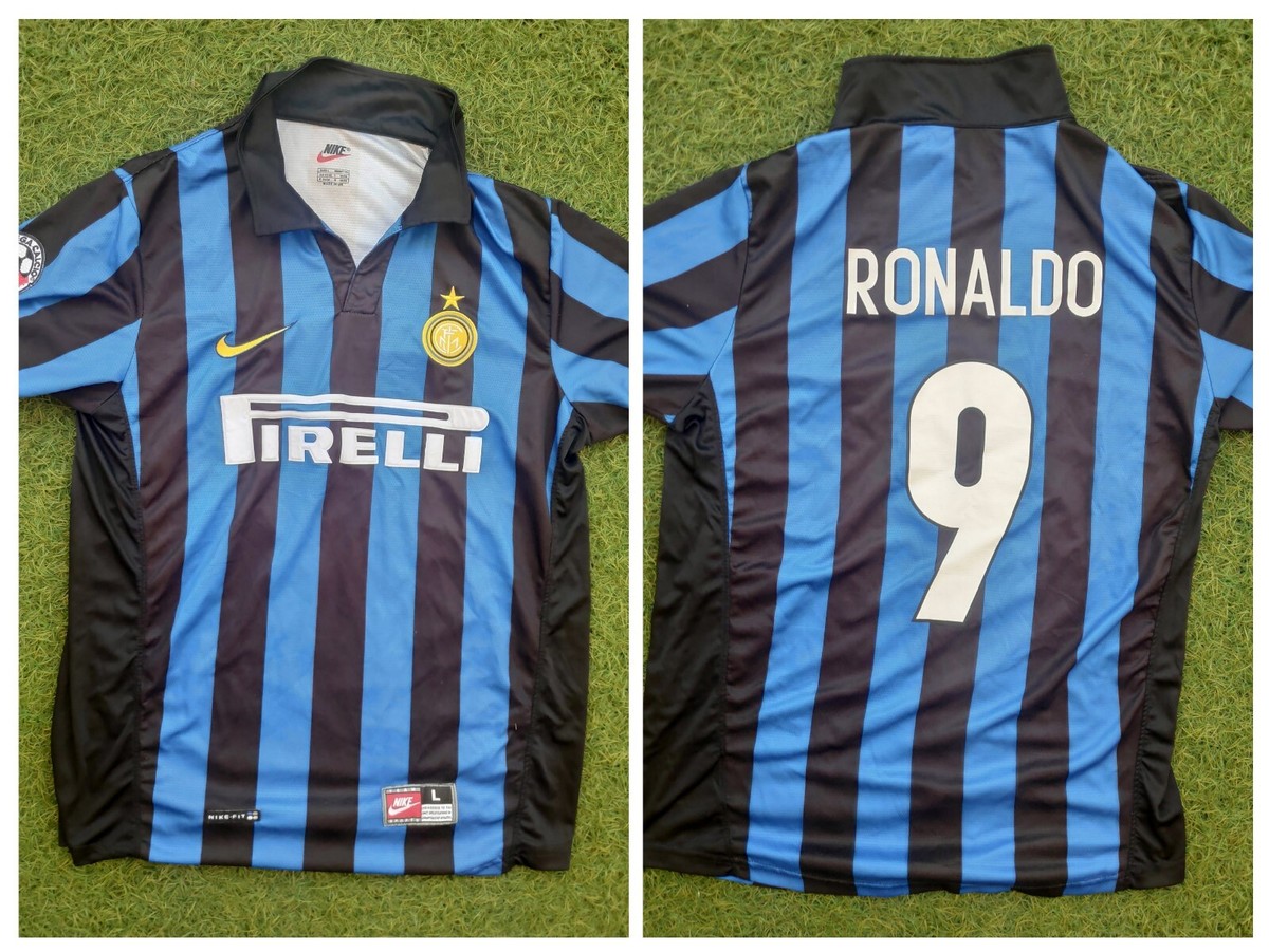 XLサイズ 正規品 00/01インテル ロナウド ナイキ カルチョパッチ付き