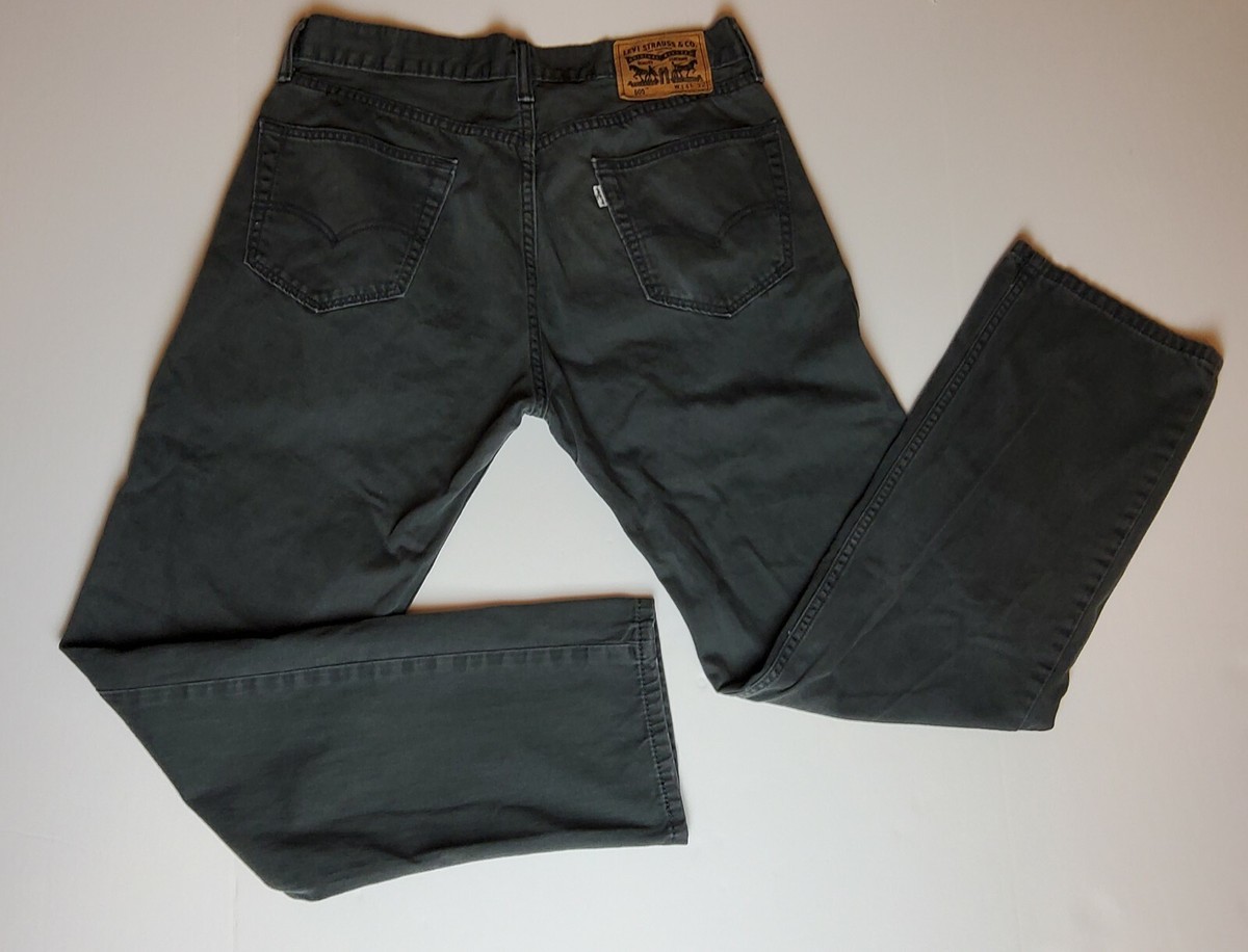 Levi Strauss Men Black Jeans 34x32 Black Lettering White Tag WPL
