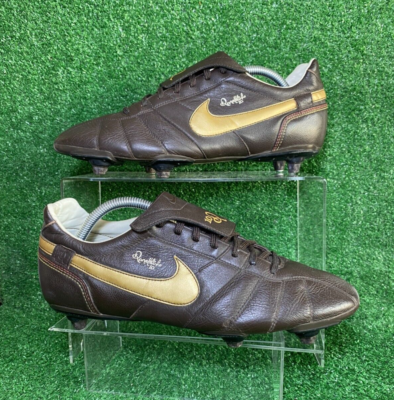 Nike Tiempo GURI SG PRO Legend brown gold R10 Ronaldinho Leather