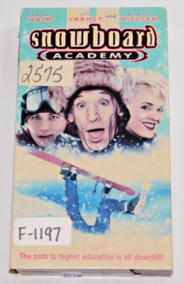 Snowboard Academy (VHS, 1997, Closed Captioned) Jim Varney Corey