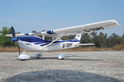 Park Flite Cessna 182 Skylane RTF 2.4Ghz - Blue: Ready To Fly RC