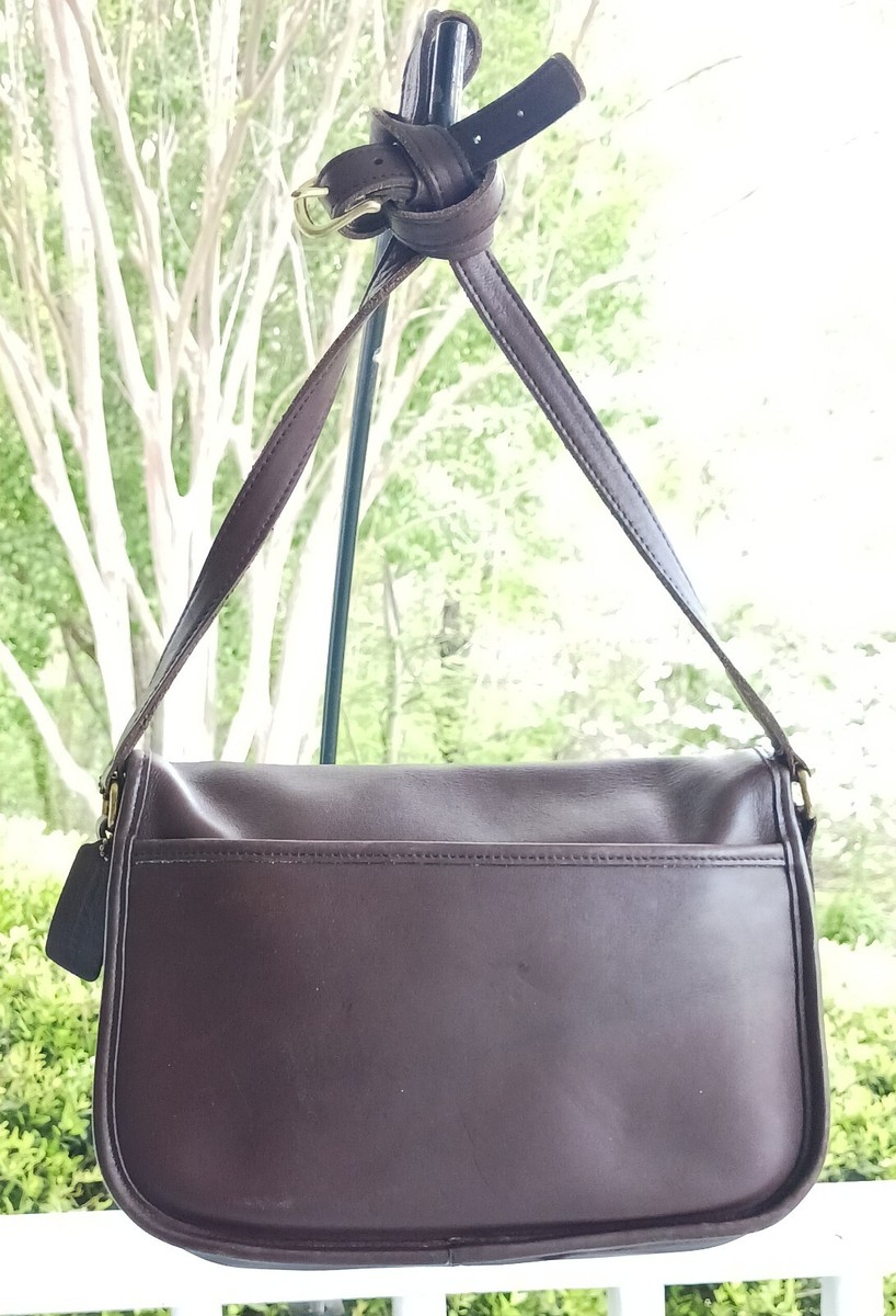 Coach 9790 Vintage Chocolate Brown City Leather Shoulder/Crossbody