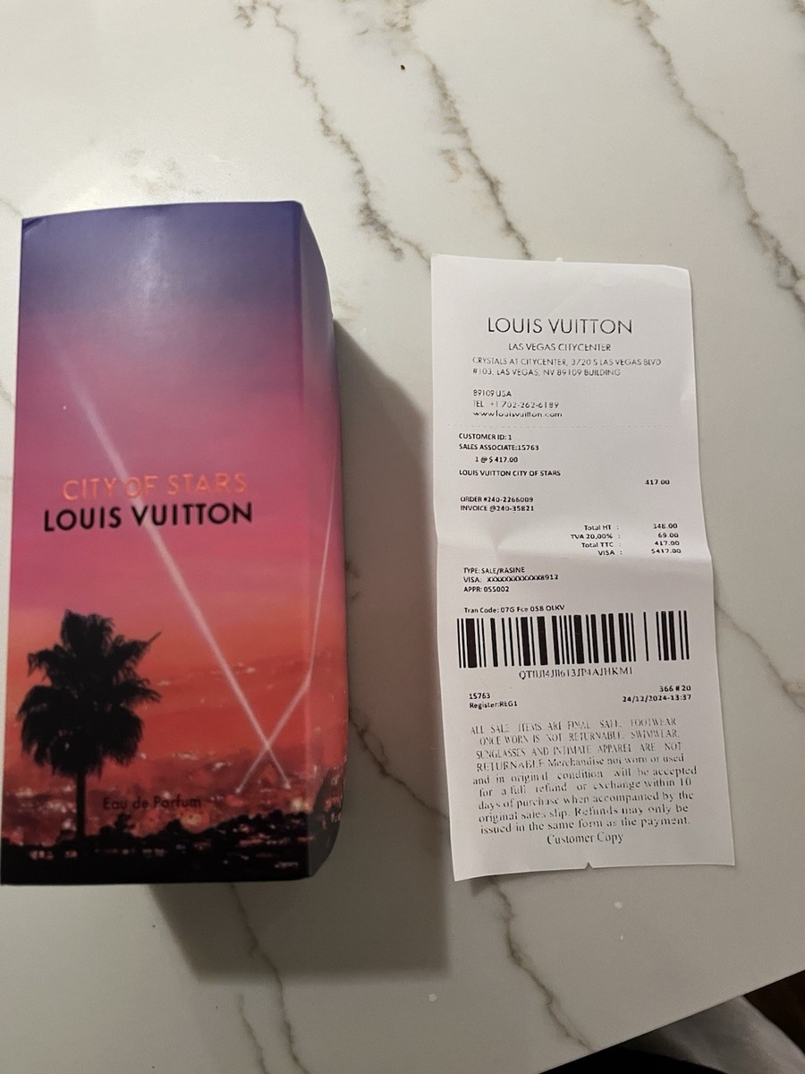 Louis Vuitton City of Stars Eau de Parfum Spray 100ML/3.4OZ with