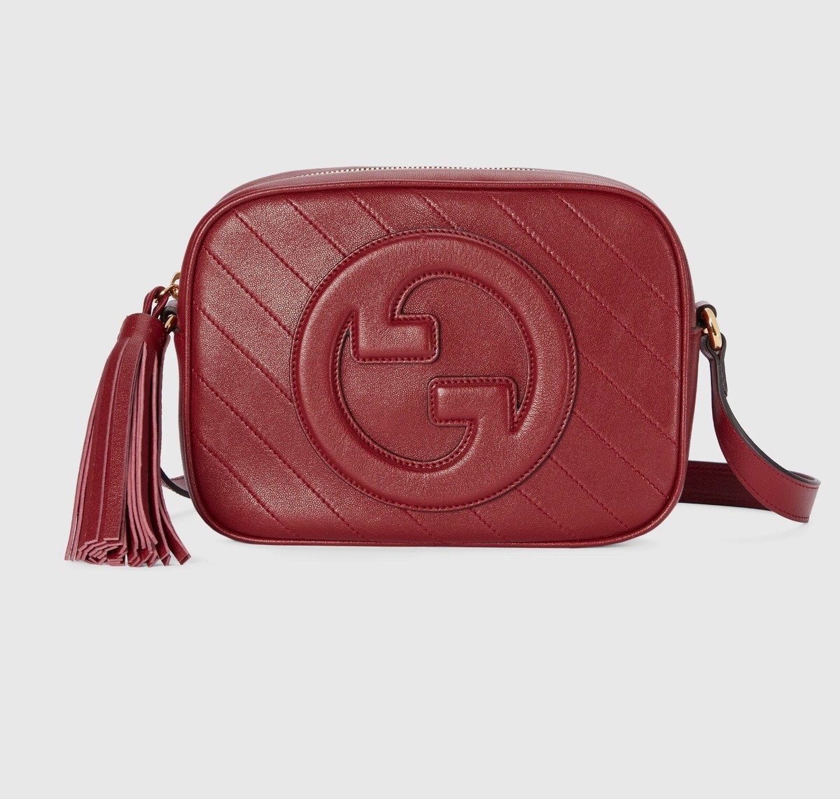 Gucci Blondie Small Leather Shoulder Bag Women's Red Style ‎742360