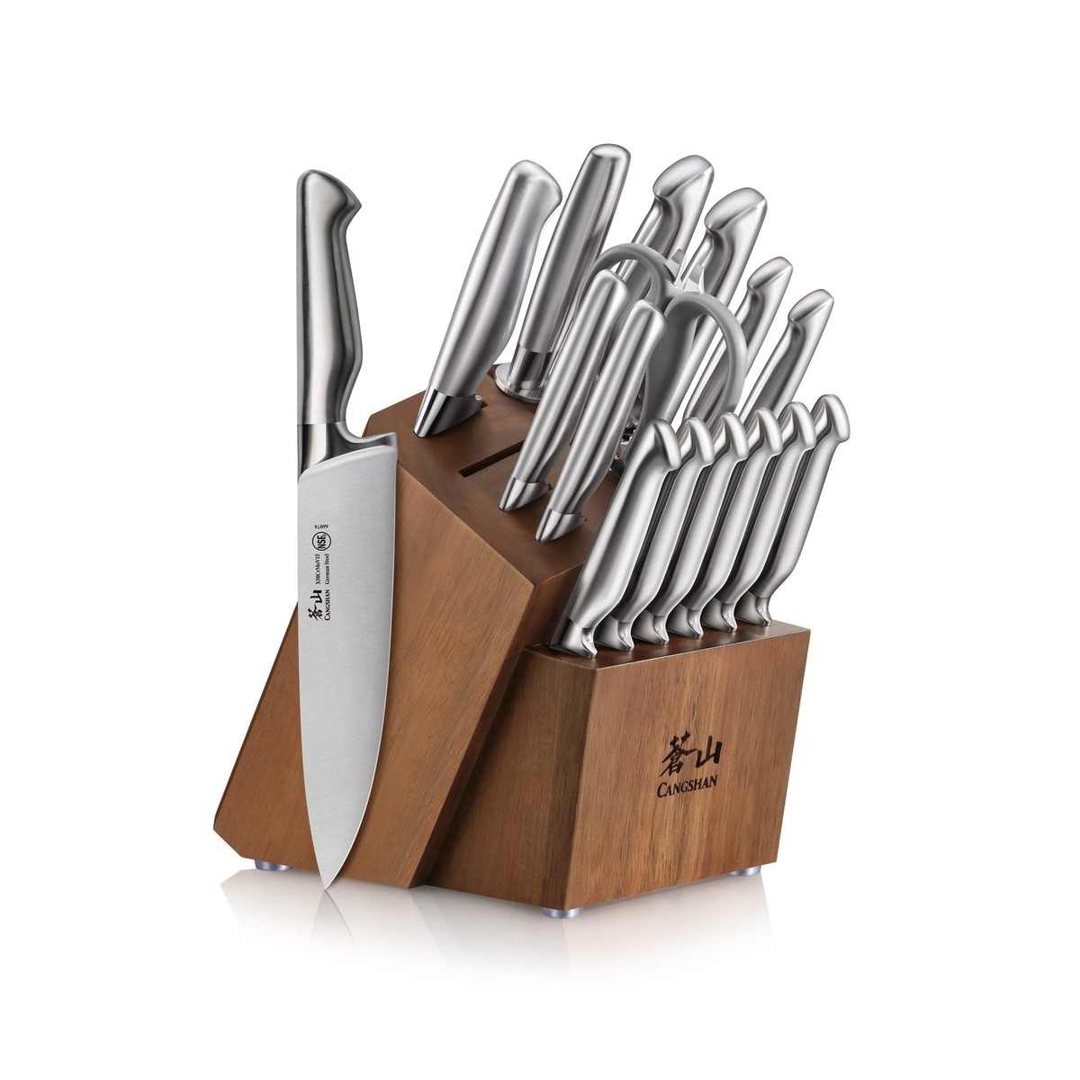 Cangshan Sanford Series 1027051 German Steel 17-Piece Knife Block
