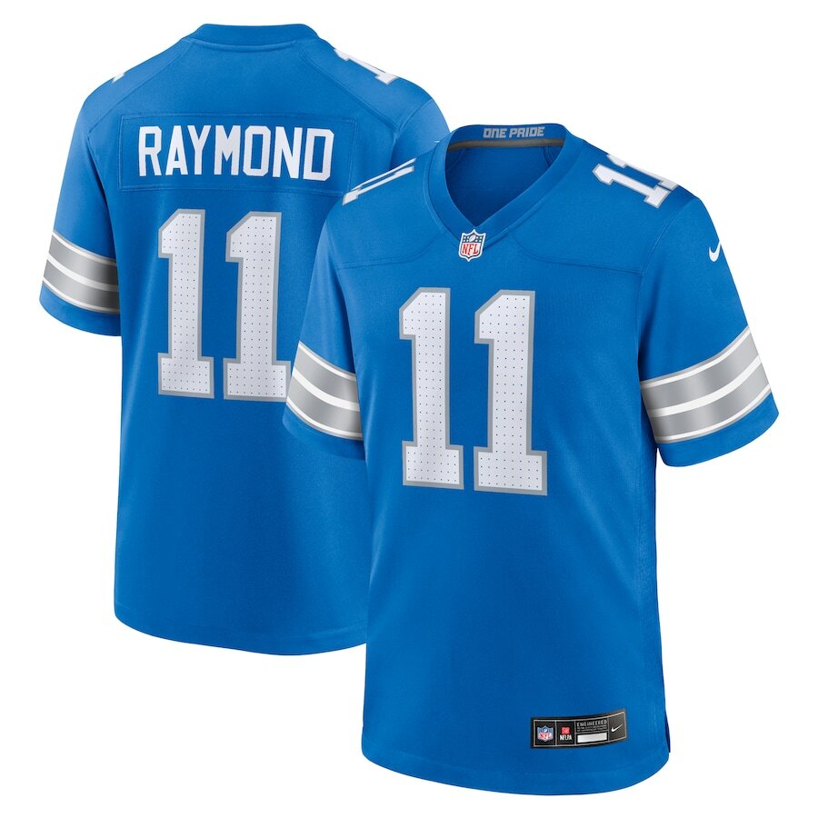 Detroit Lions Kalif Raymond #11 Nike Blue 2025 Official NFL Player