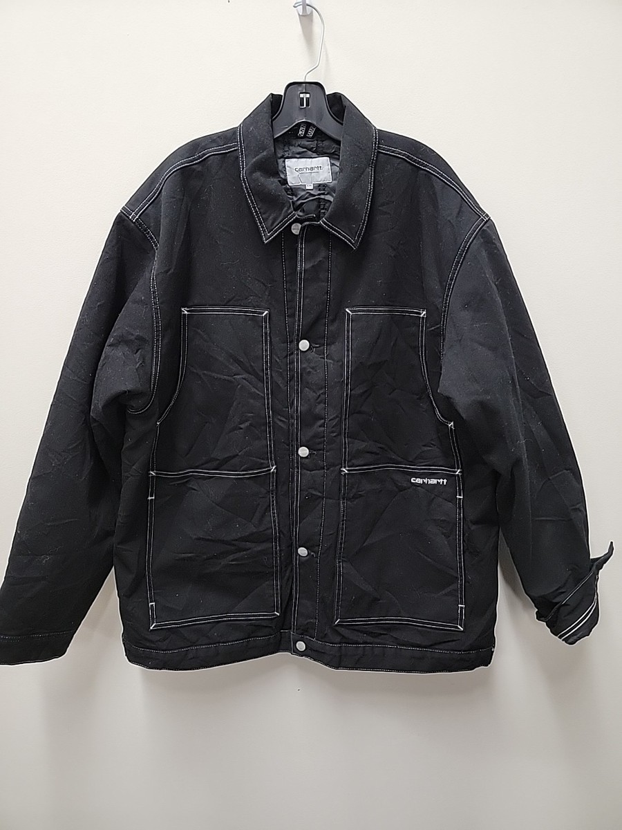 Carhartt WORK IN PROGRESS DOUBLE FRONT JACKET Mens Size 2XL Black