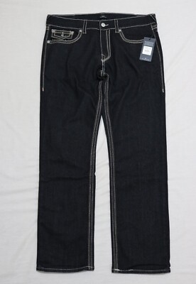 True Religion Men Ricky Big QT Relaxed Straight jeans size 36 x 34
