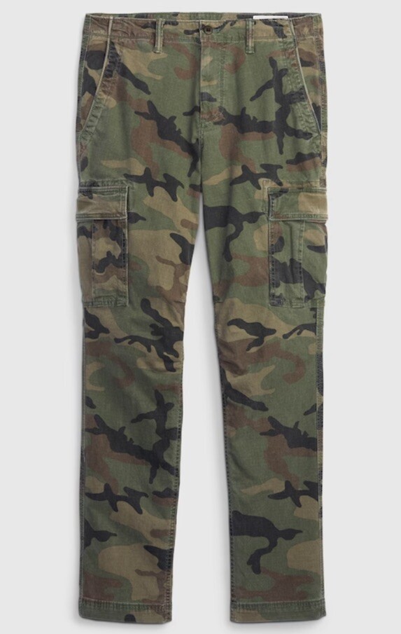 NWOT GAP Men's Slim Camo Cargo Pant w/GapFlex Size 28x30L | eBay