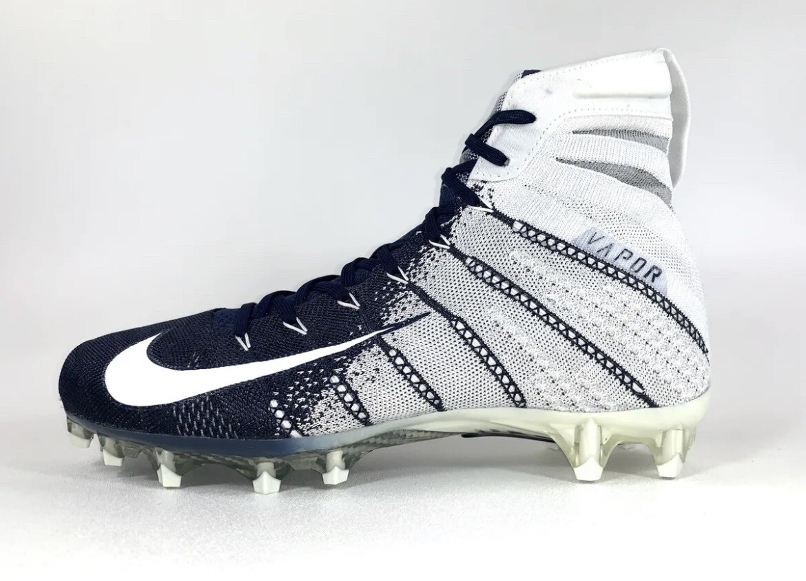 Nike Vapor Untouchable 3 Elite Mens 13 Football Cleat White Navy