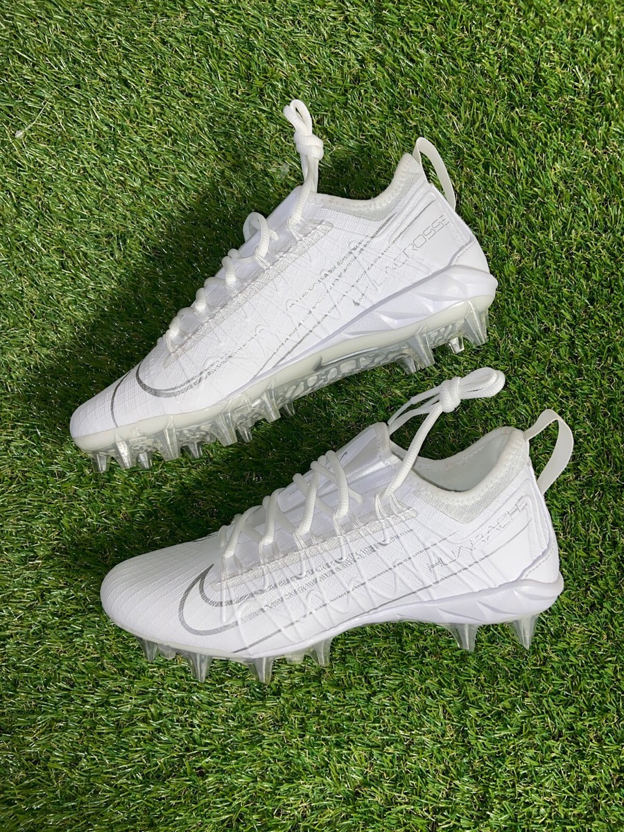 Nike Alpha Huarache 7 Pro LAX Lacrosse Cleats White Men 7.5 Women