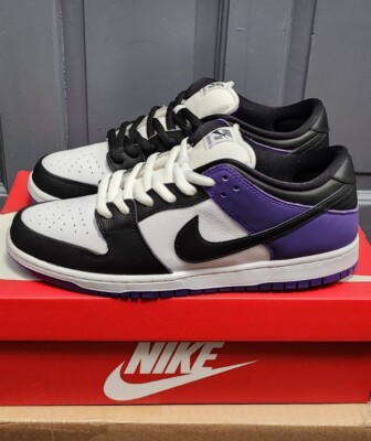Nike SB Dunk Low Pro Court Purple | Mens 11.5 | Black White Purple